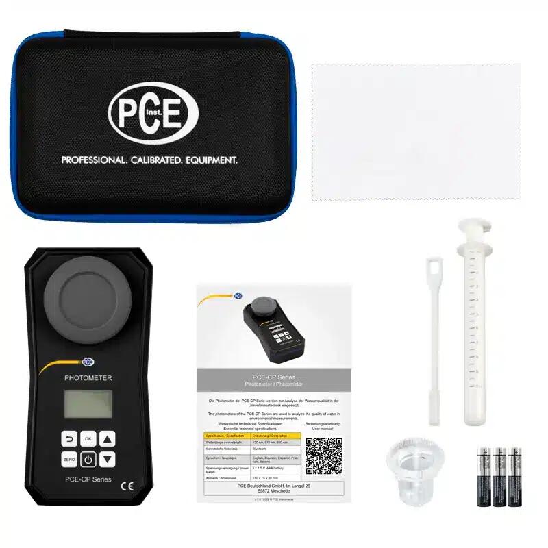 Fotómetro de piscina PCE-CP 21 PCE 6 parámetros LED Bluetooth App Portátil 4/4