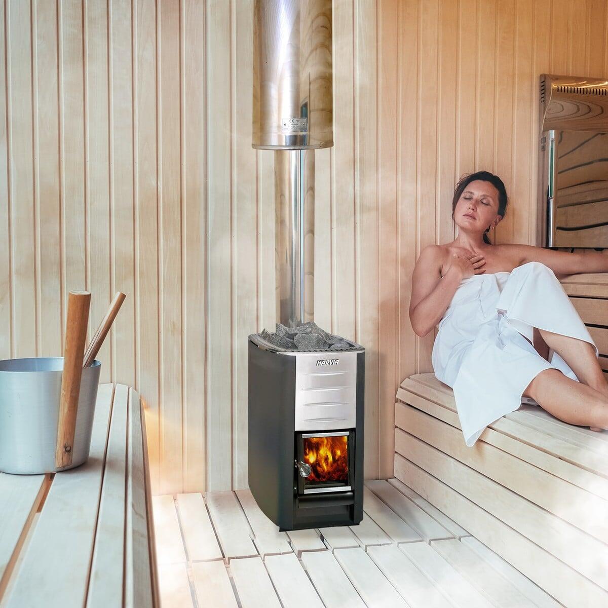 Aquecedor de sauna a lenha Harvia 16,5kW 6-13m³ desenho clássico 3/5