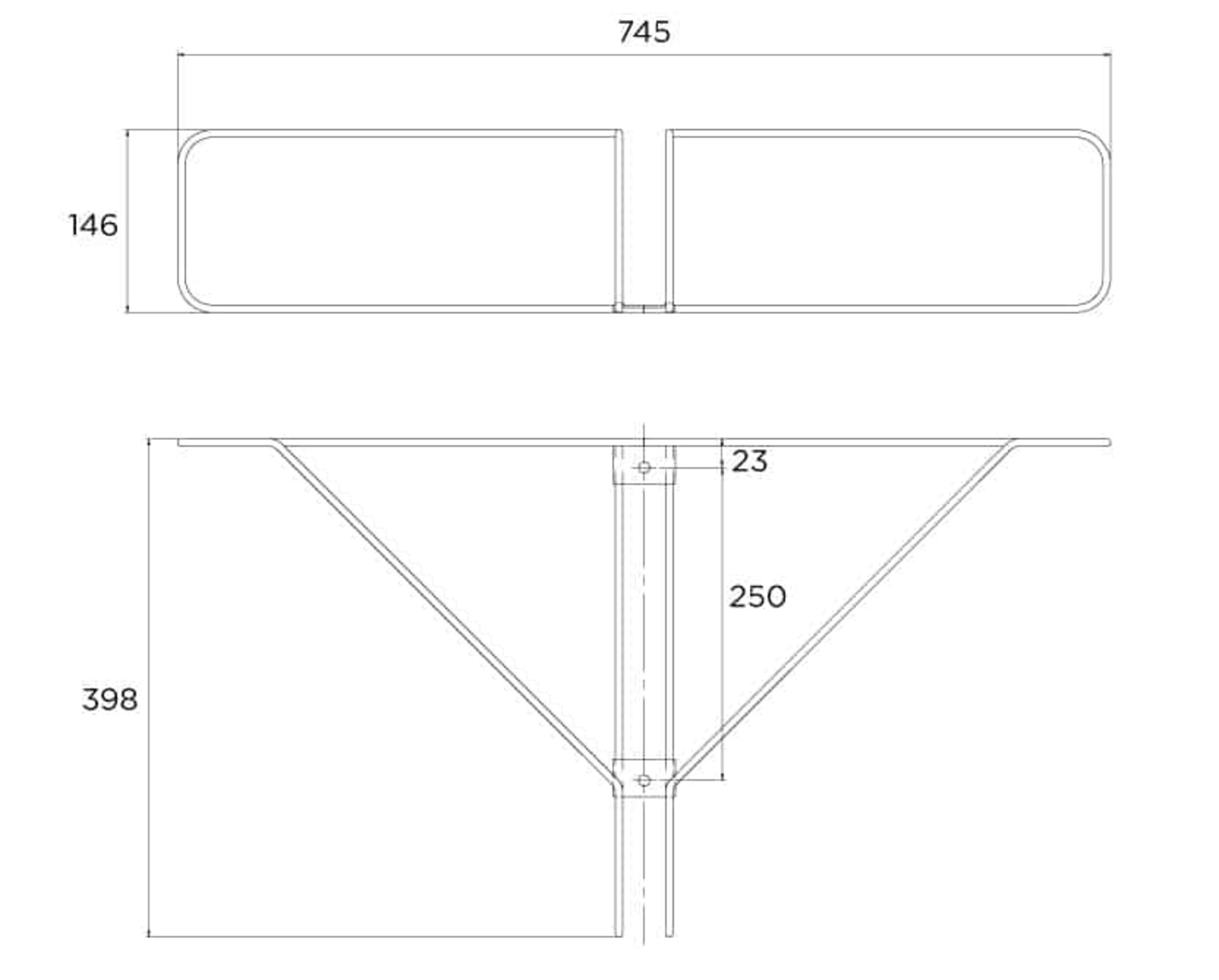 Soporte aro salvavidas Acero AISI-304 Pared Pie 1m51 Flexinox 2/2