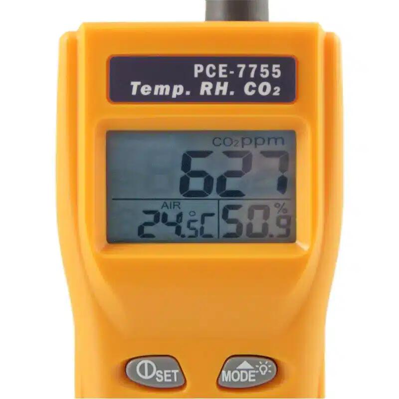 Medidor calidad aire CO2 temp humedad DP WB NDIR Pce7755 Pce 3/3