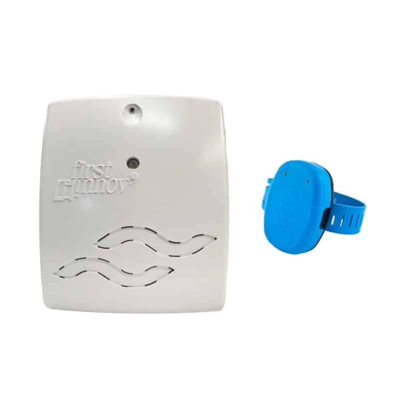 Alarma de piscina Sistema Inmersión Blue Protect brazalete 30m 10cm telemando 1/1