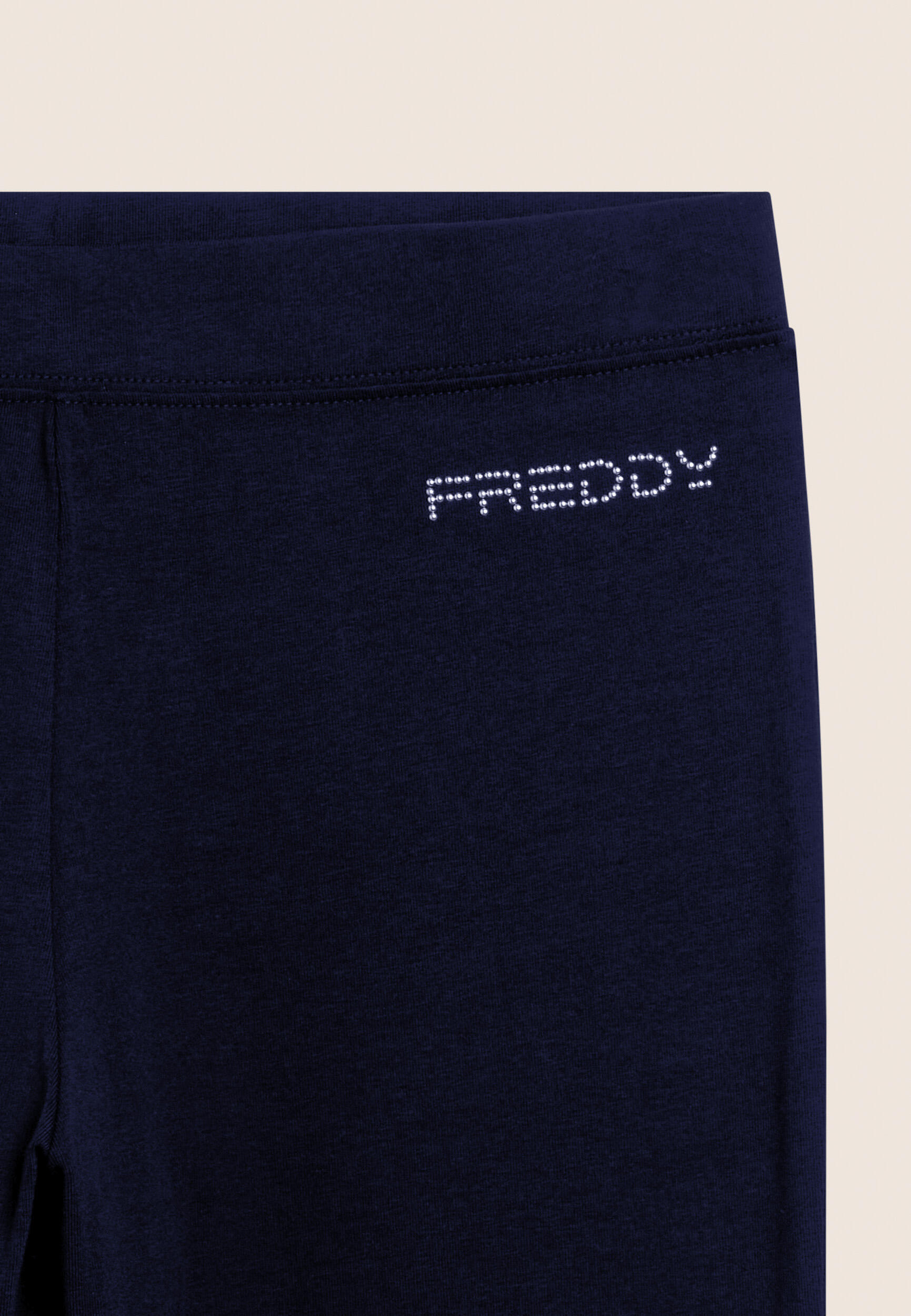 Leggings 7/8 en jersey épais avec coutures en forme de cœur 7/7