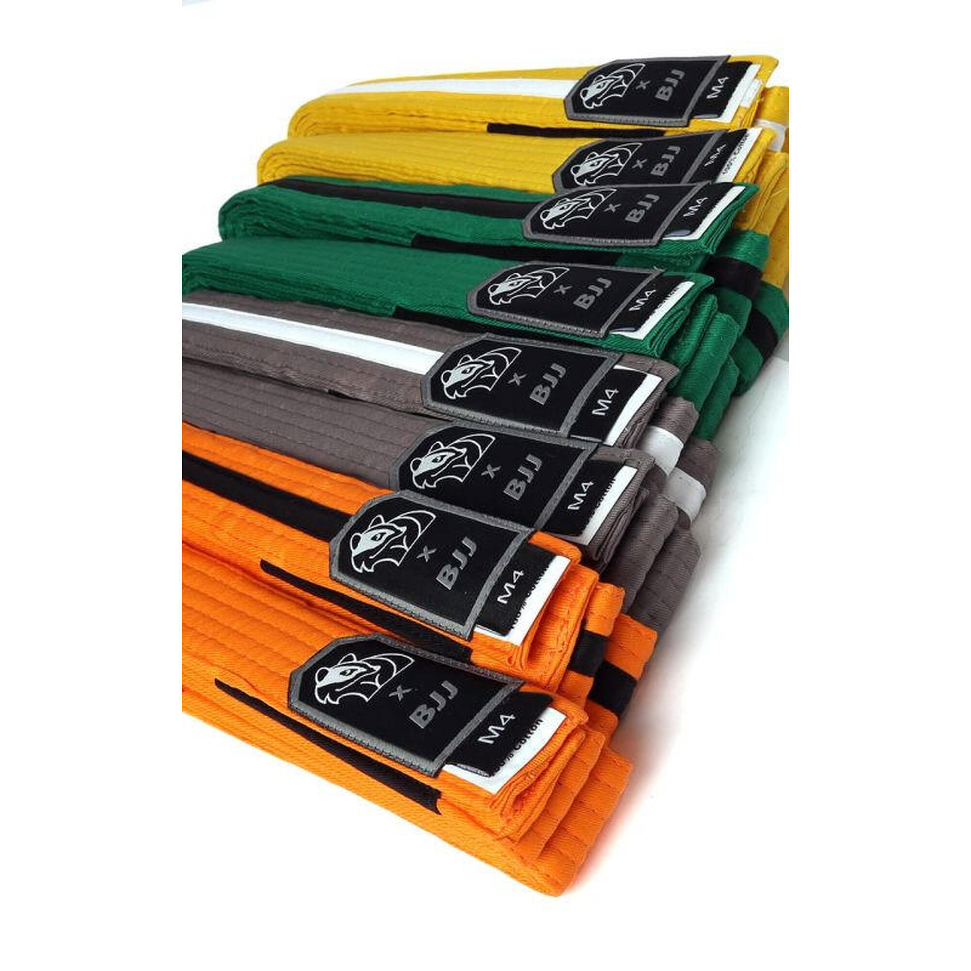 Centura BJJ Juniori DAX SPORTS Verde/Alb
