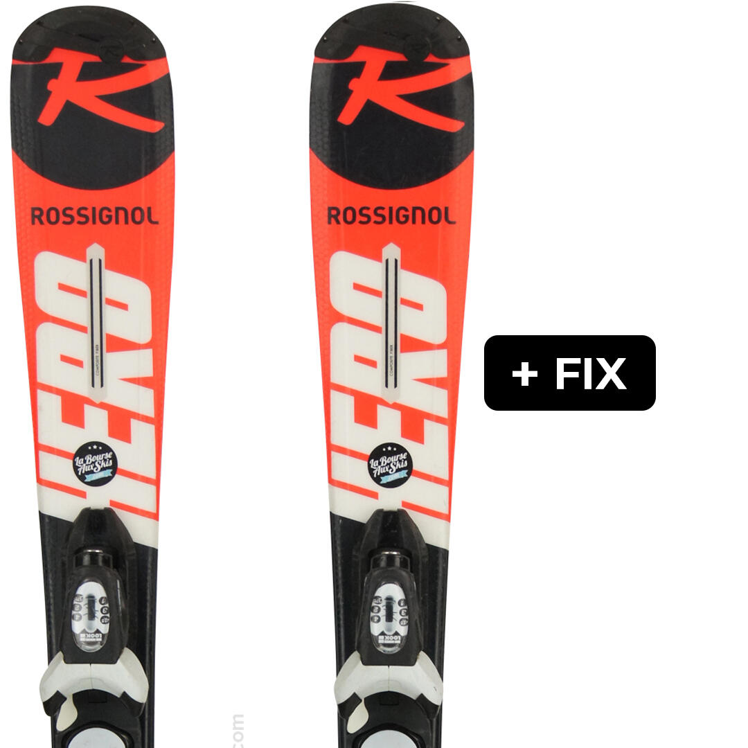 ROSSIGNOL Reconditionné - ROSSIGNOL HERO JR MULTI EVENT+ KID X + FIX KID X - Très bon état