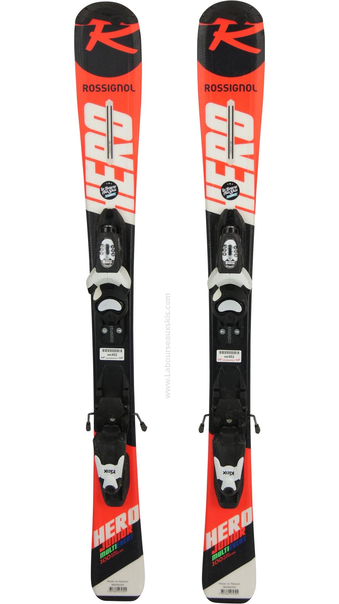 Reconditionné - ROSSIGNOL HERO JR MULTI EVENT+ KID X + FIX KID X - Très bon état 2/2
