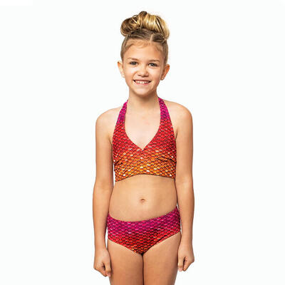 Zeemeermin bikini voor kinderen lime rickey m