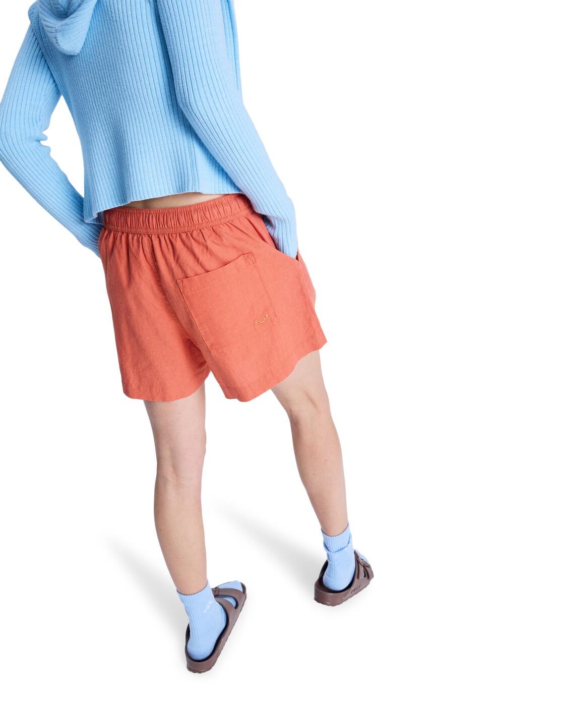 Short de plage taille élastique LEKEITIO BREAK Orange Femme 2/4