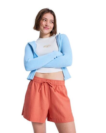 Short de plage taille élastique LEKEITIO BREAK Orange Femme