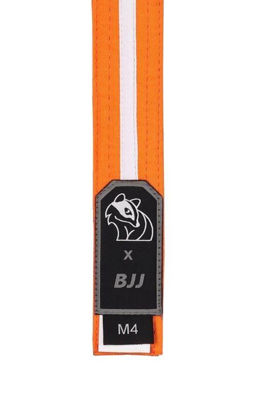 Centura BJJ Juniori DAX SPORTS Portocaliu/Alb