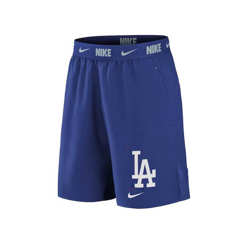 Short MLB Enfant Los Angeles Dodgers Nike Prime Time Logo Bleu 1/2