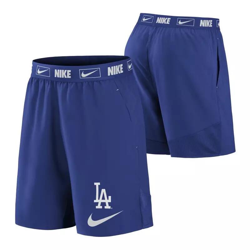 Short MLB Enfant Los Angeles Dodgers Nike Prime Time Logo Bleu 2/2