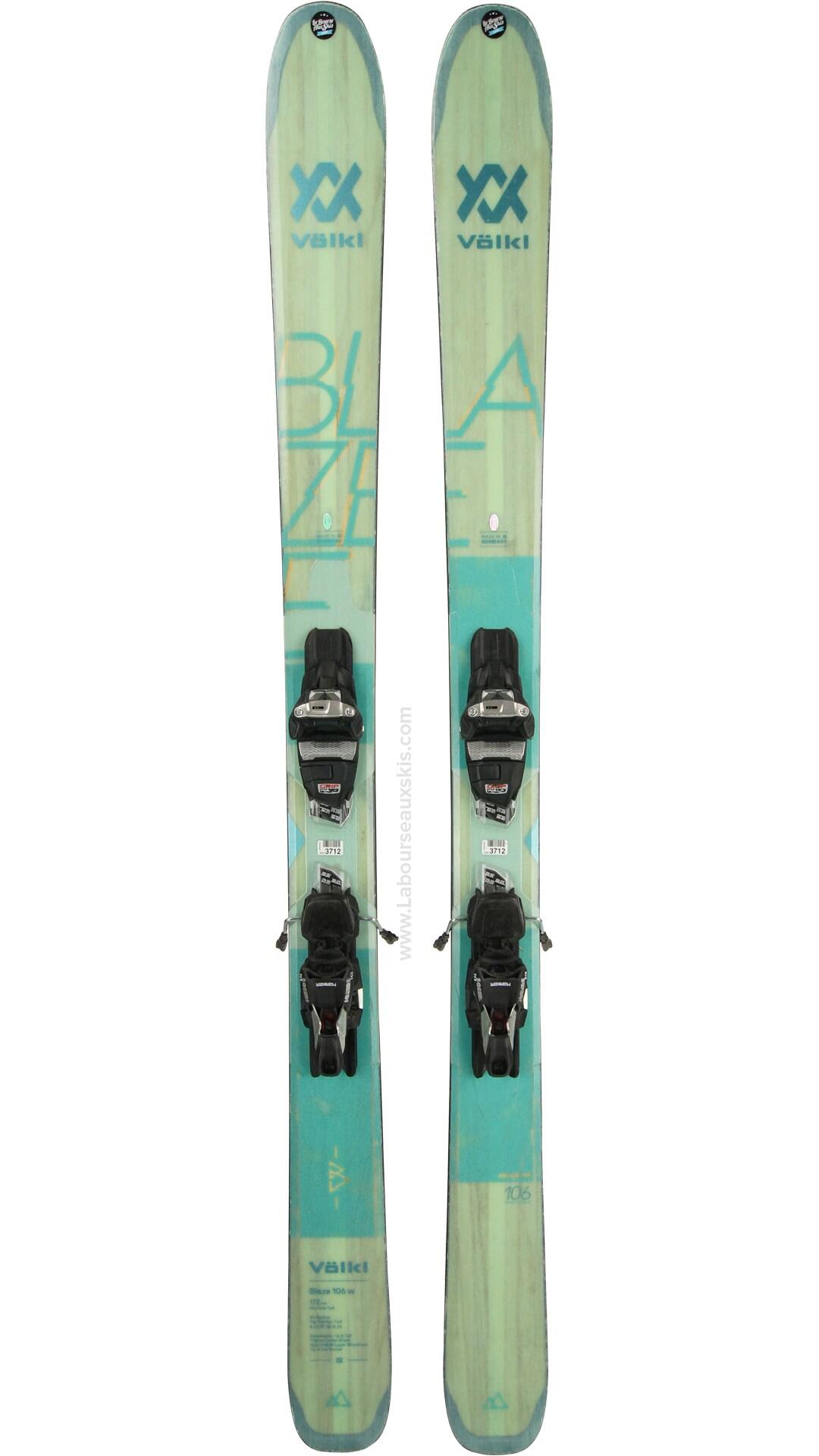 Reconditionné - VOLKL BLAZE 106 W + MARKER SQUIRE TCX - Très bon état 2/3