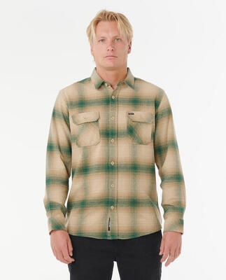 Rip curl count flannel shirt - khaki rock