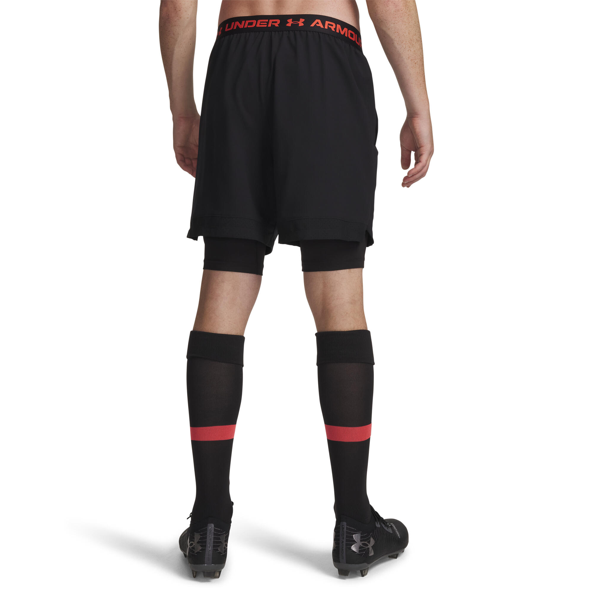 VANISH WOVEN SHORTS 2-IN-1 BLACK/RED MAN 2/4