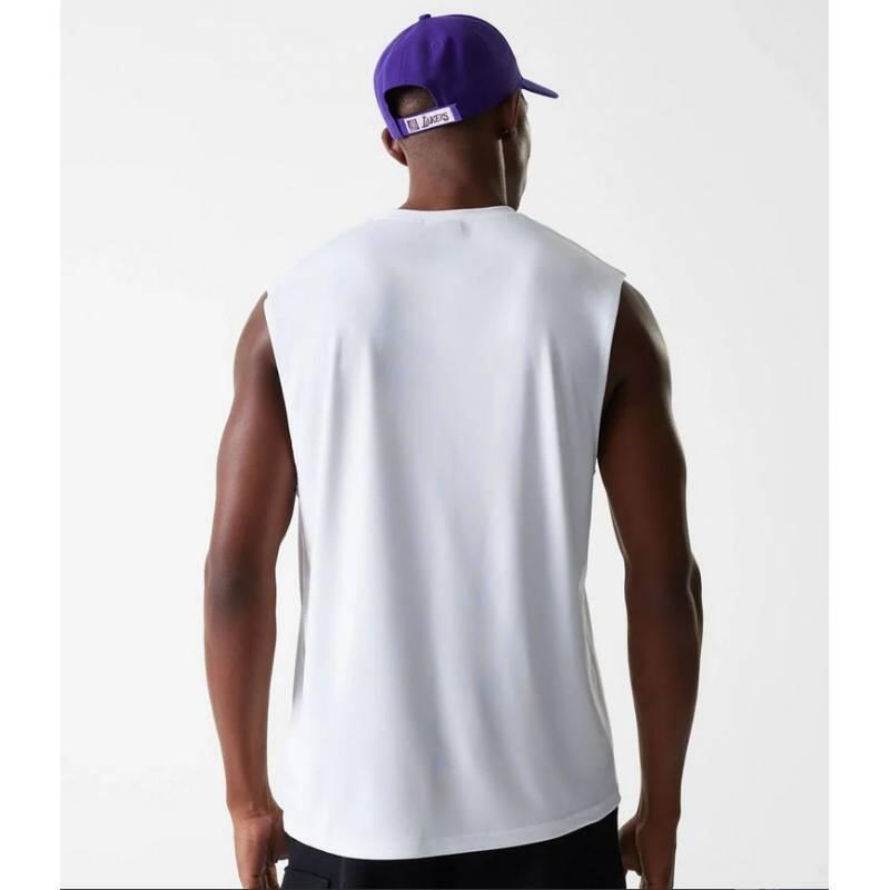 Débardeur NBA Los Angeles Lakers New Era Essential Blanc 2/3
