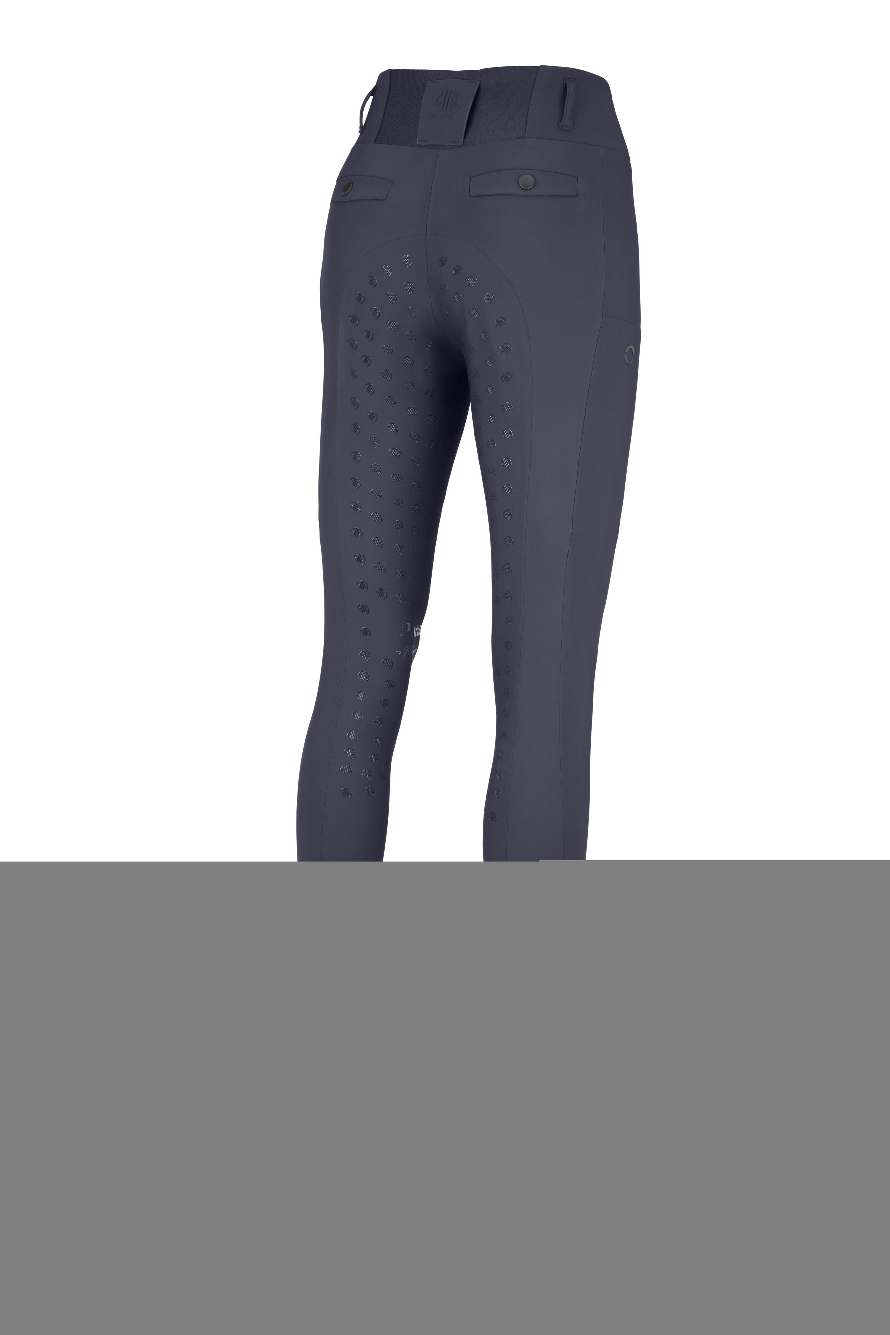 Reithose Damen Linnett mit Vollgrip graphite blue 2/2