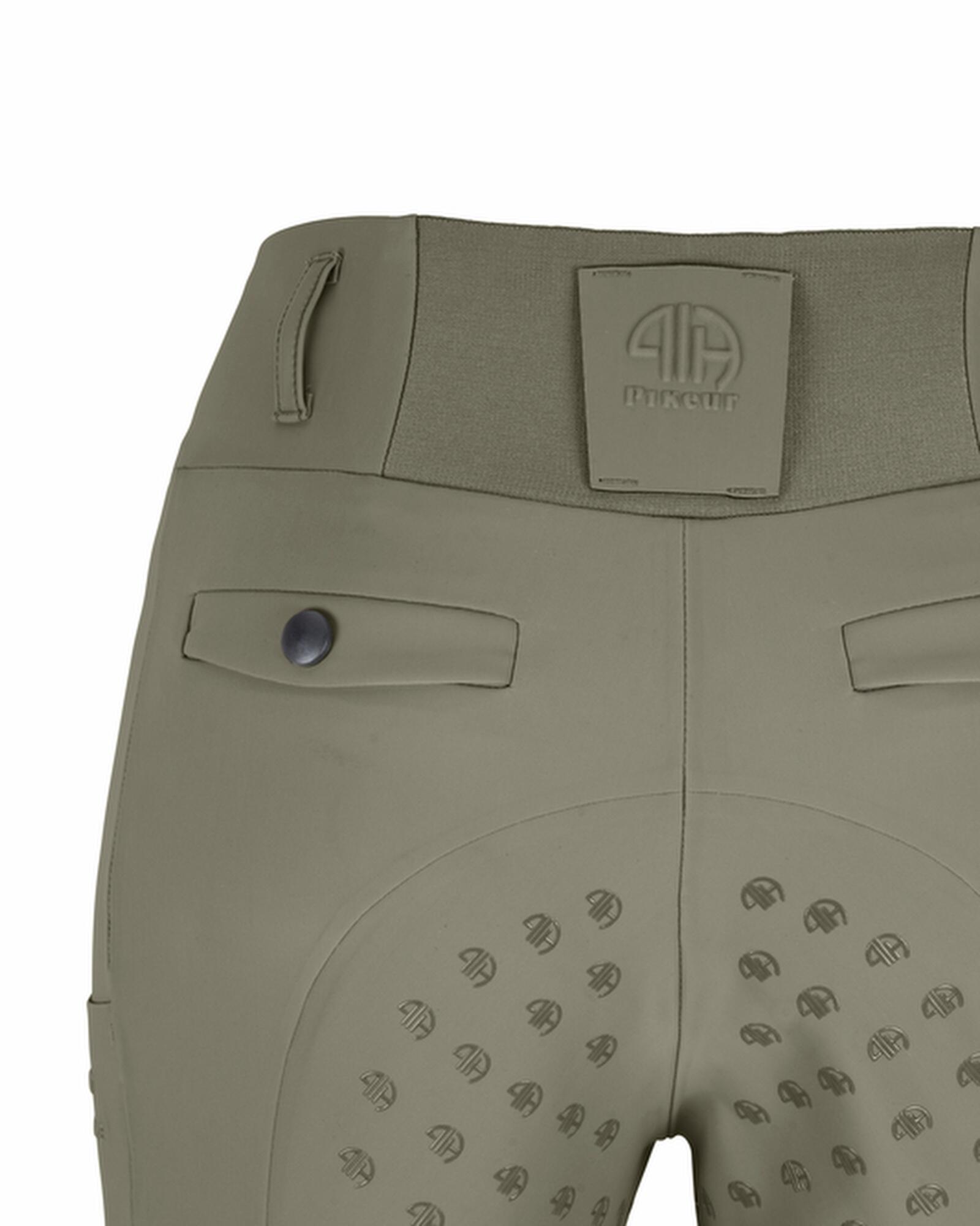 Reithose Damen Linnett mit Vollgrip light moss 4/7
