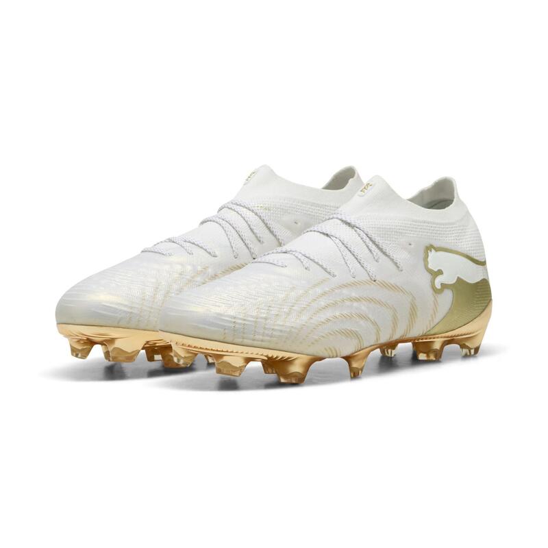 Ghete de fotbal PUMA Future 9 Ultimate FG puma alb/auriu metalic