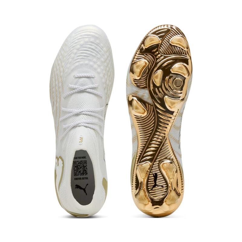 Ghete de fotbal PUMA Future 9 Ultimate FG puma alb/auriu metalic