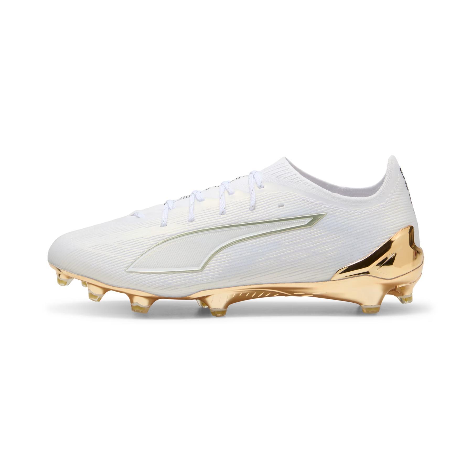 Ghete de fotbal PUMA Ultra 6 Ultimate FG puma alb/aur metalic/negru puma