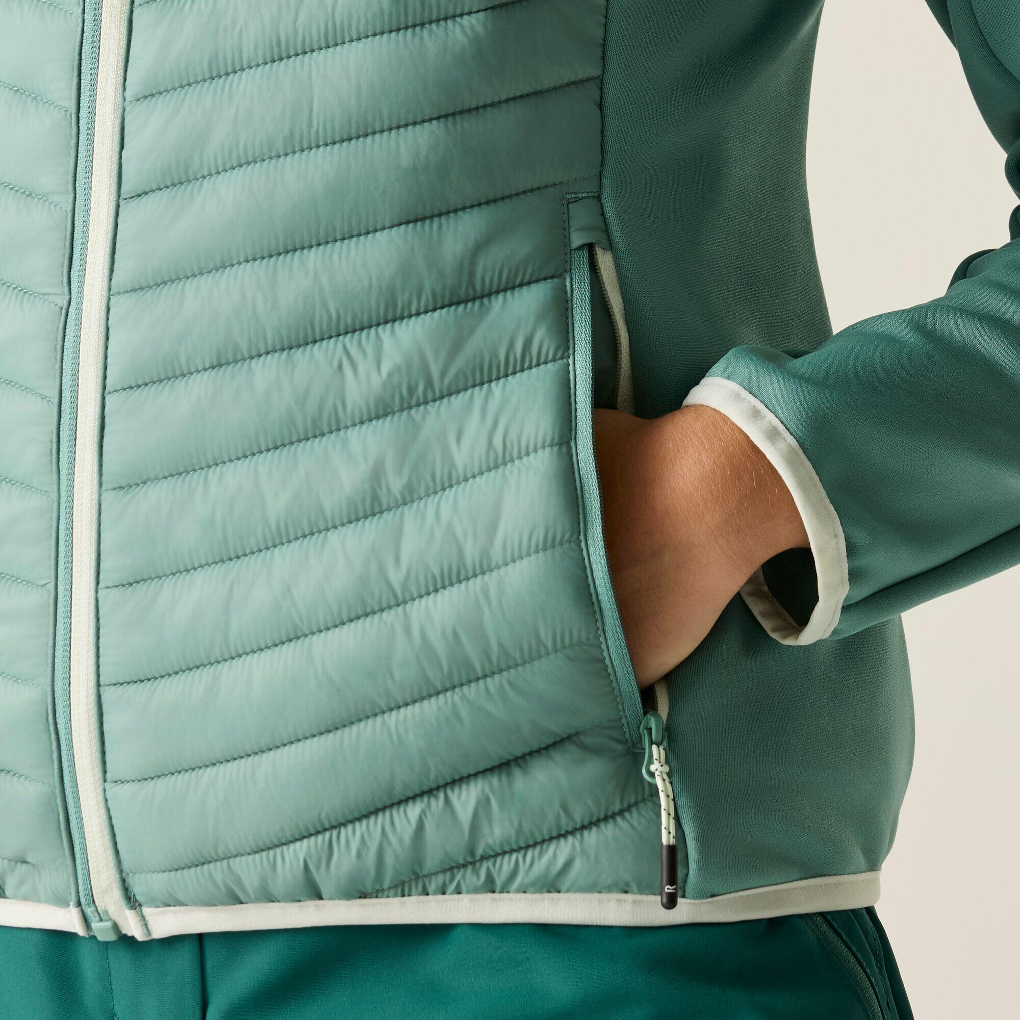 Damen-Andreson Stretch-Wasserabweisende Hybrid-quilted-Jacke 5/6