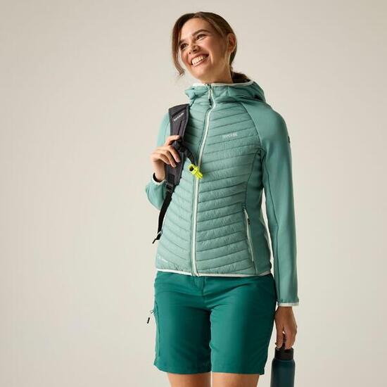 Dames Andreson Stretch Water-Repellent Hybrid quilted Jas