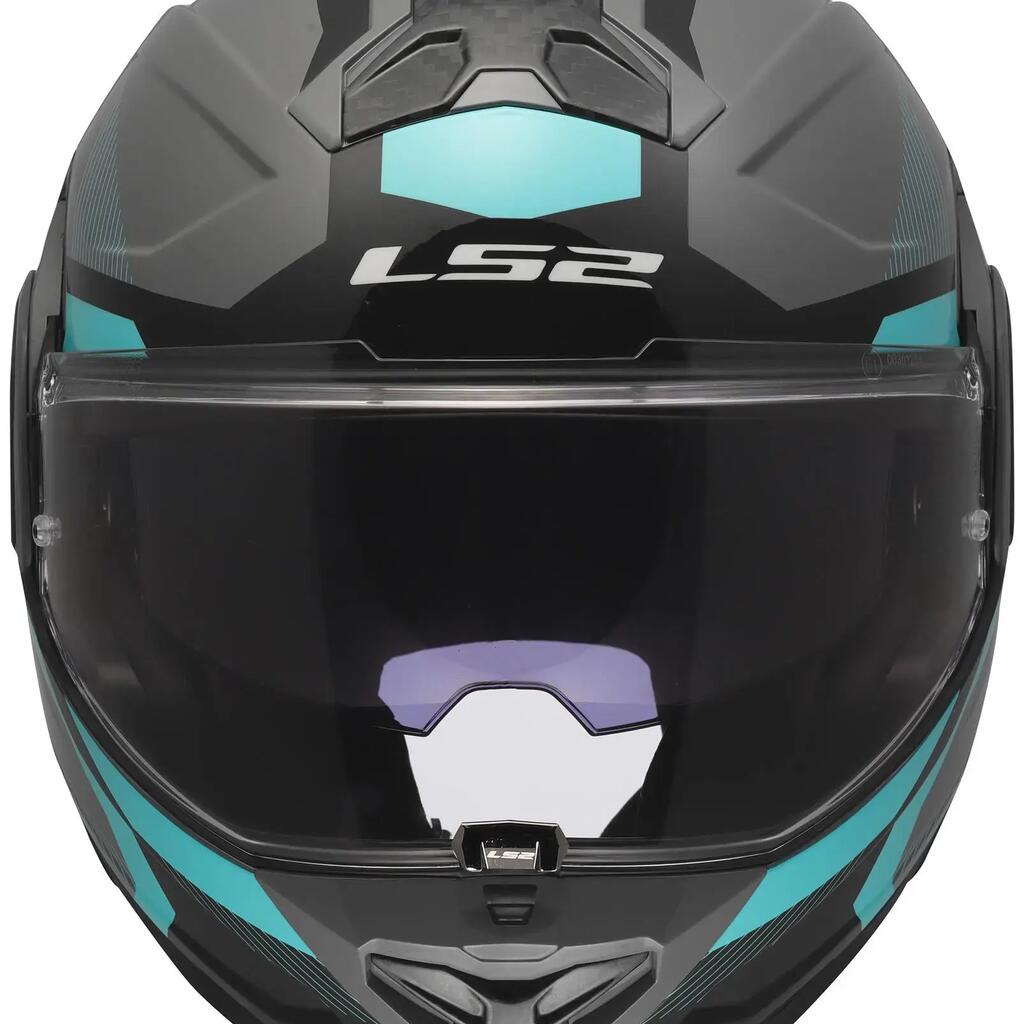 LS2 FF910 Advant II Triple Flip-Up Helmet M 57-58 cm Grey/Blue/Red