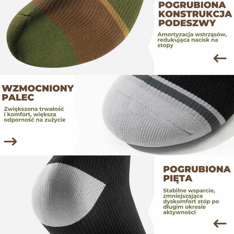 Skarpety sportowe dla dorosłych wodoodporne z membraną Qunature QN920 zimowe 3/7