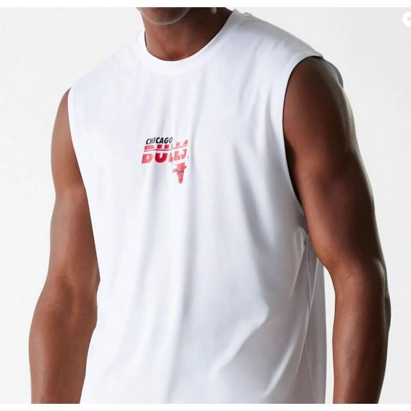 Débardeur NBA Chicago Bulls New Era Essential Blanc 3/3