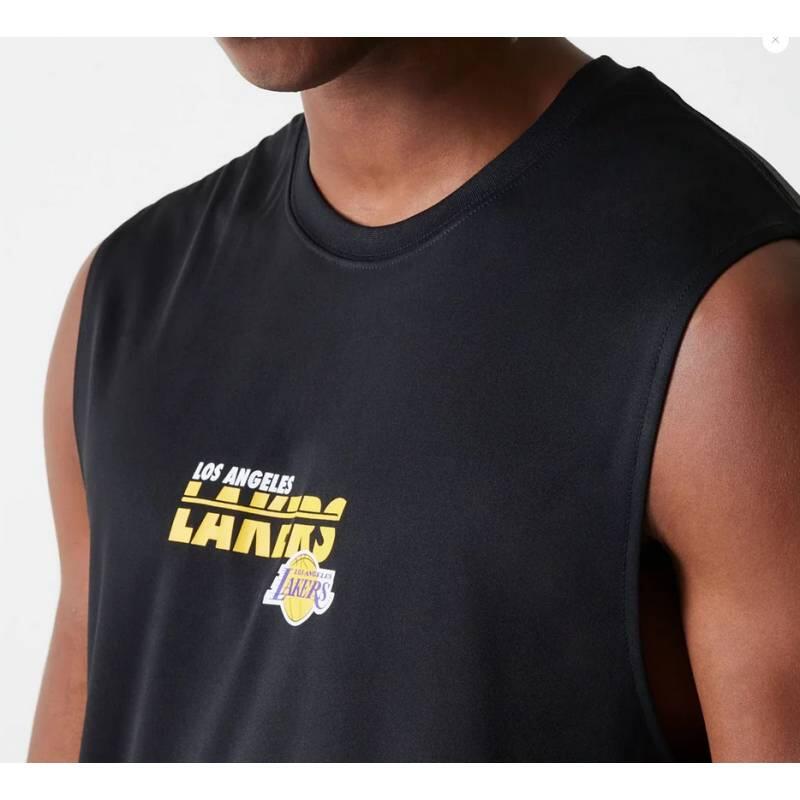 Débardeur NBA Los Angeles Lakers New Era Essential Noir 3/3