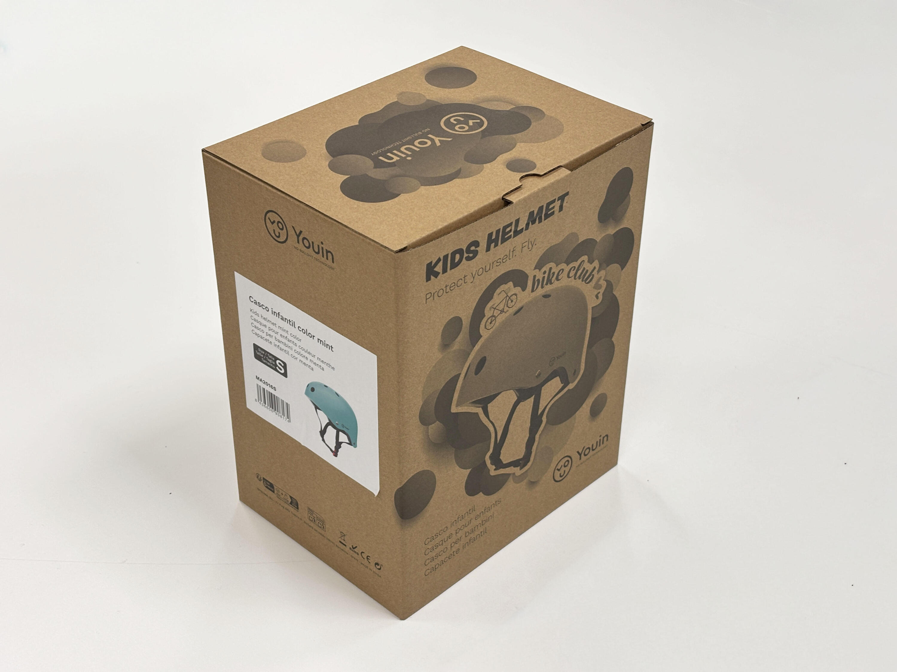 Casque enfant réglable Youin, couleur menthe, pour vélo et trottinette 7/7