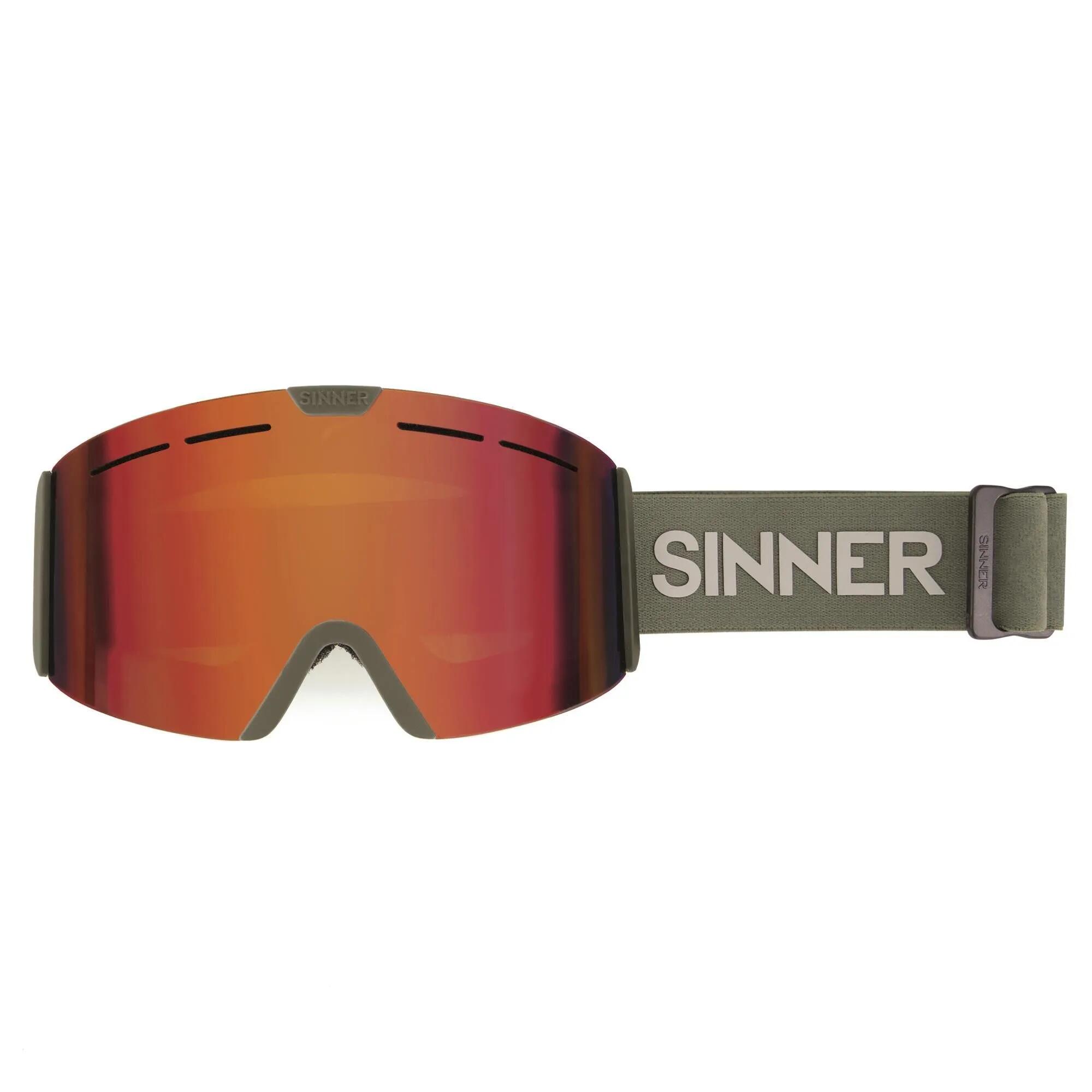 Gogle narciarskie/snowboardowe SINNER Arc S, ciemnozielone, unisex 2/2