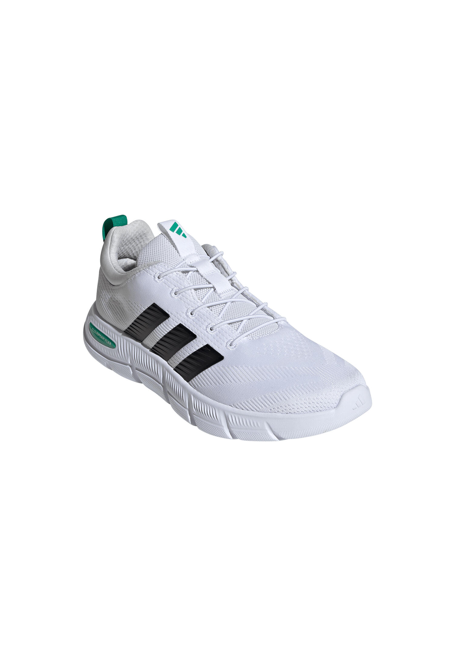 Adidas Herren Sneaker JS4854 Cloudfoam Flex-Elastic L White/Core Black WIDE 4/7