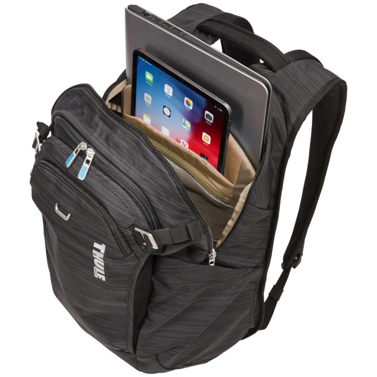Rucsac urban cu compartiment laptop, Thule, Construct, 24L, Black 5/7