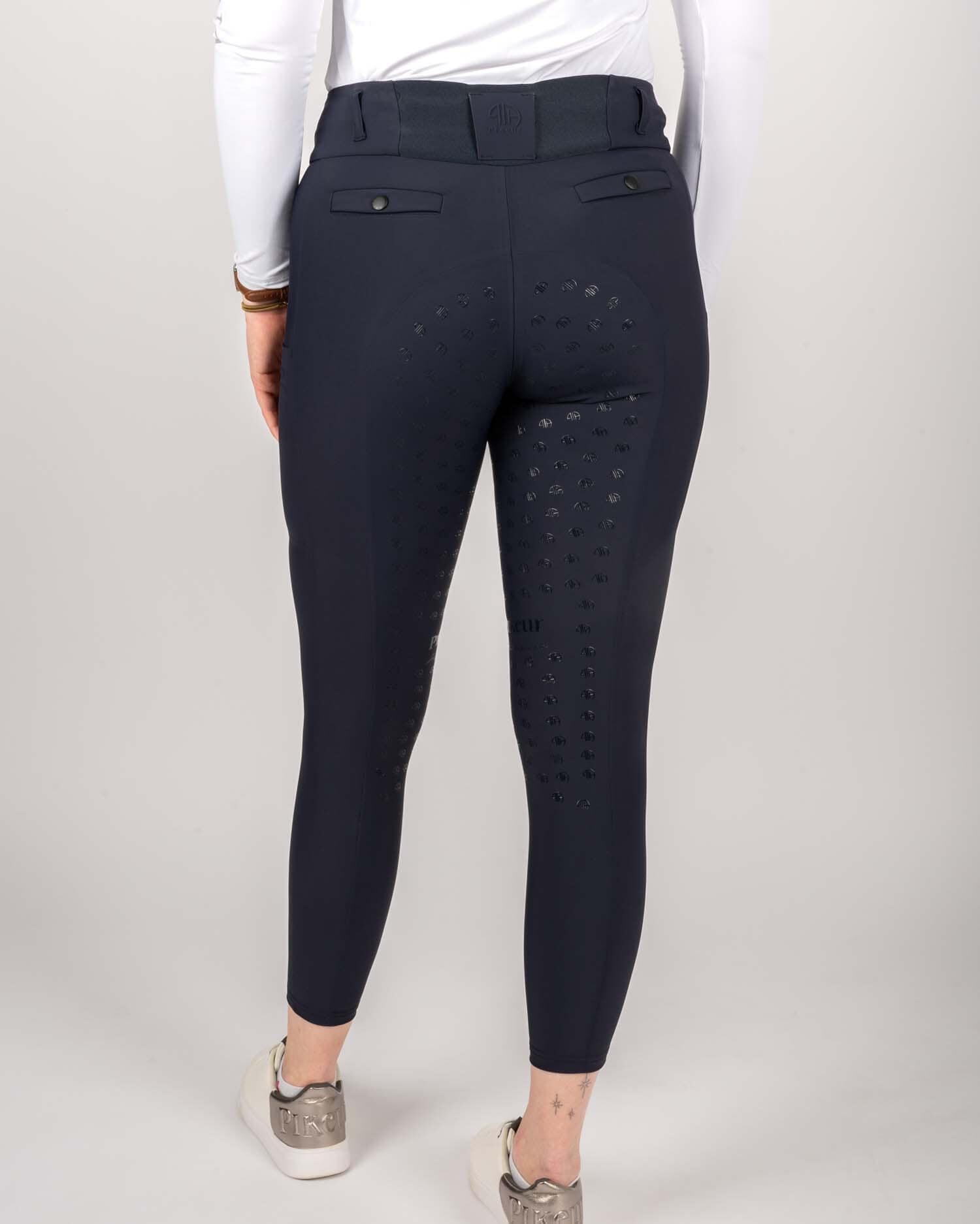 Reithose Damen Linnett mit Vollgrip nightblue 3/6