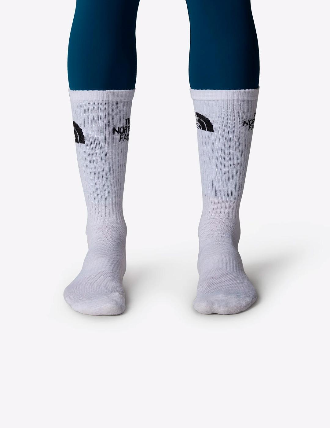 Calcetines The North Face Blanco, Negro y Gri 4/7
