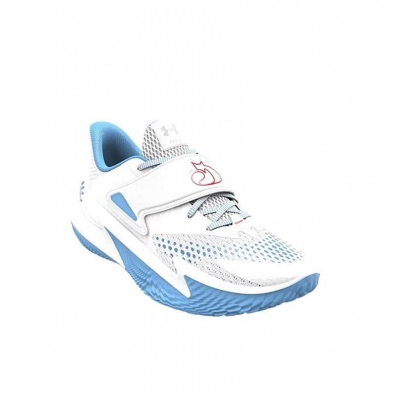Chaussures de Basketball Under Armour Curry Fox 2 "blue flame" 4/5