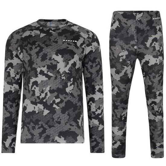 DARE 2B PARTITION BASE LAYER SET EBONY GREY