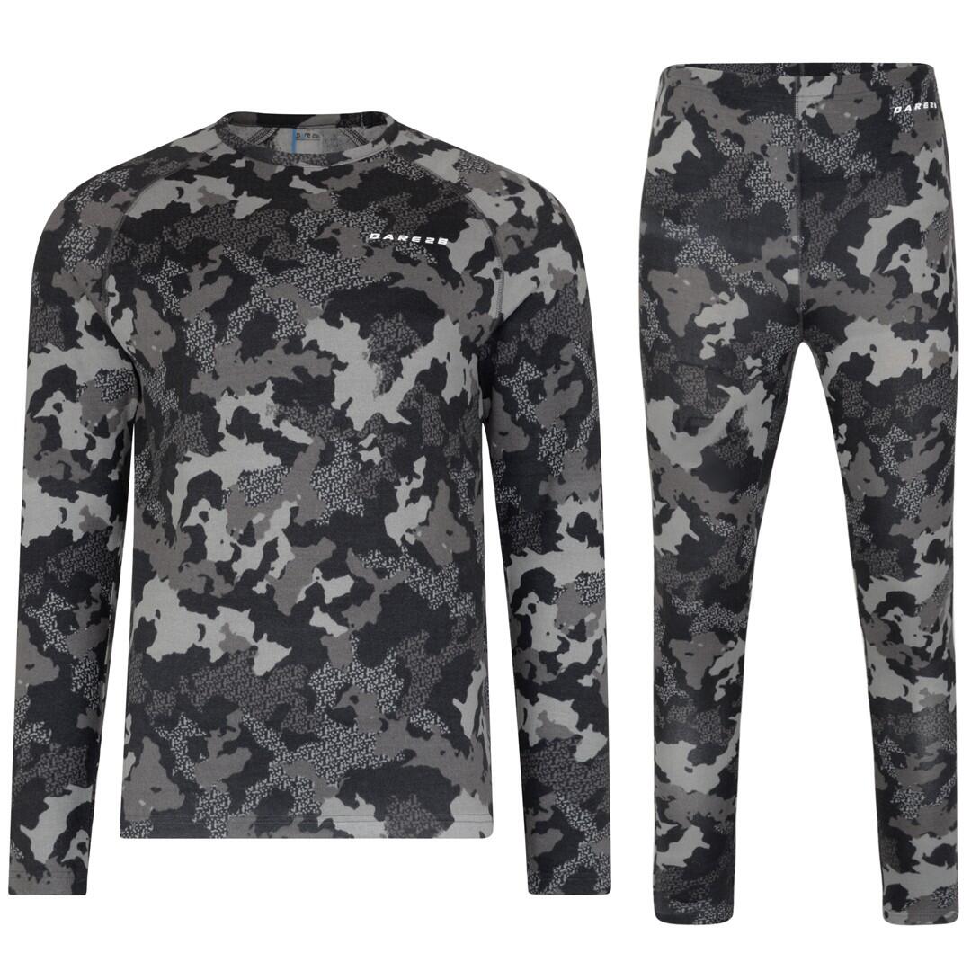 DARE 2B PARTITION BASE LAYER SET EBONY GREY 6/6