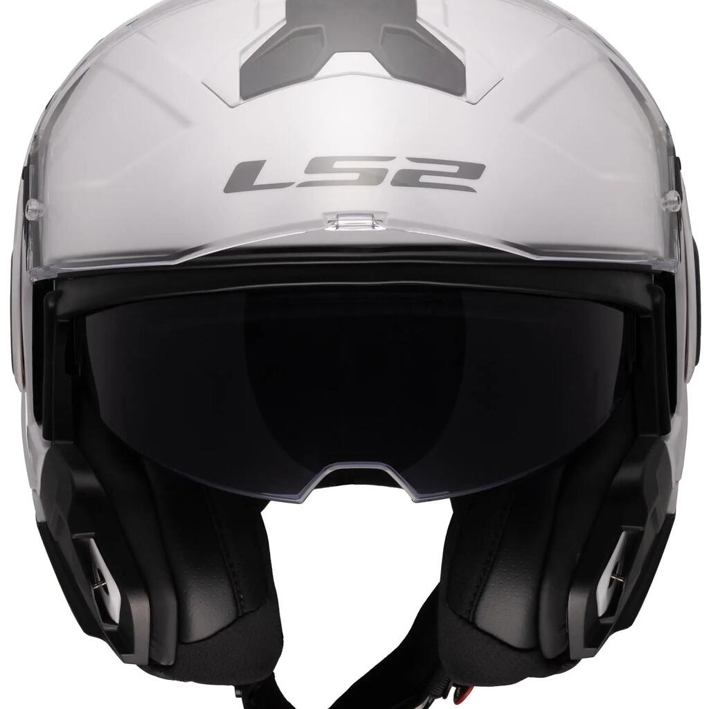 LS2 FF910 Advant II Solid flip-up helmet XL white