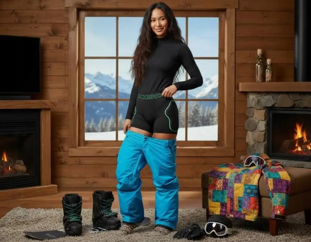 Ochraniacze na narty/snowboard Rockbros LF6101 3/4