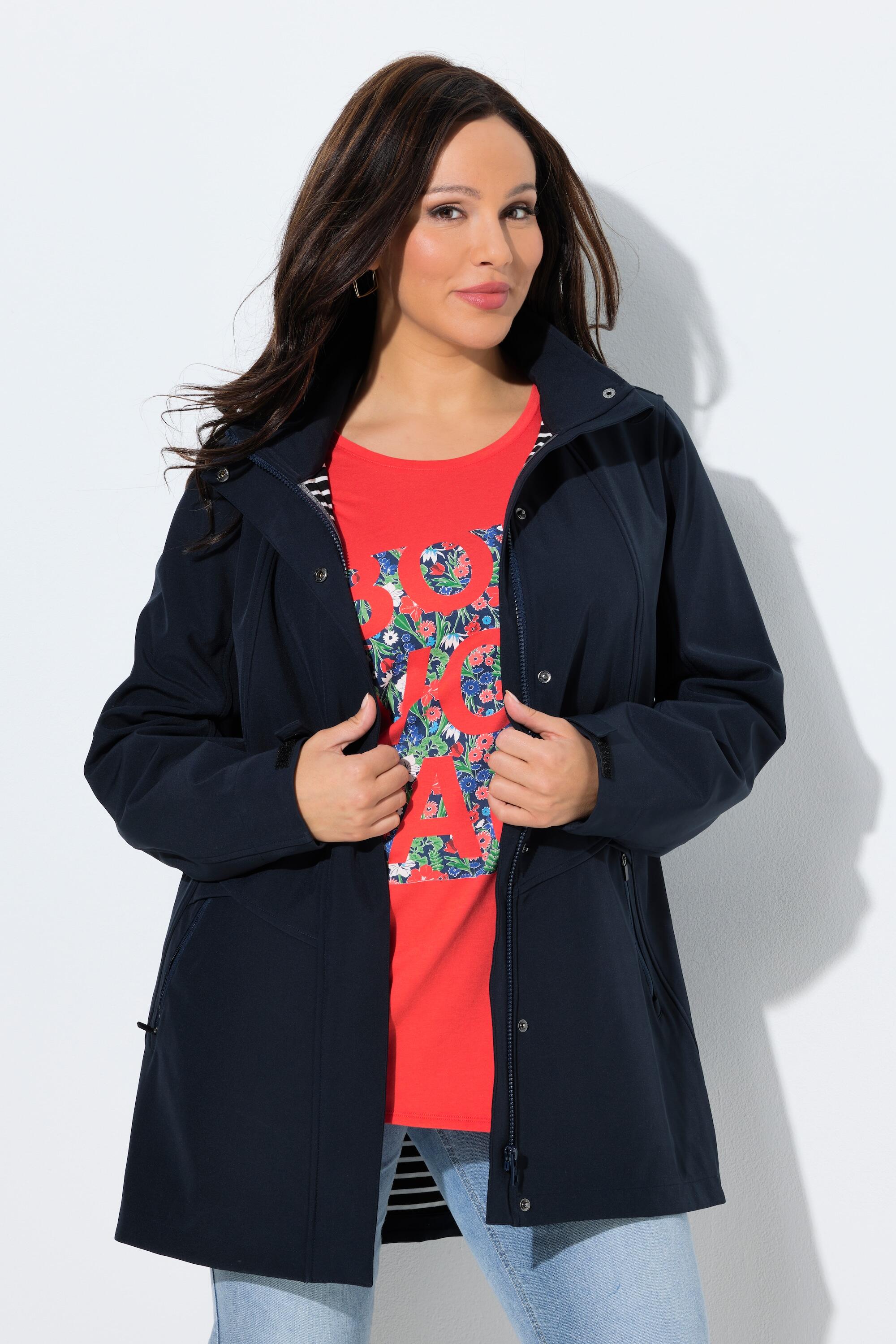 Femme Veste Softshell HYPRAR à capuche modèle imperméable coupe évasée 6/7