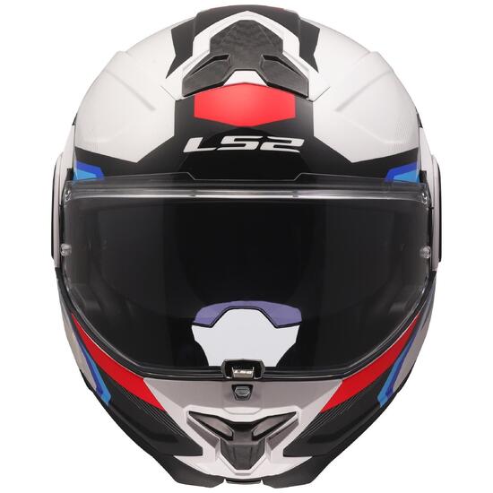 Kask LS2 FF910 Advant II Triple Flip-up XXL biały/niebieski/czerwony