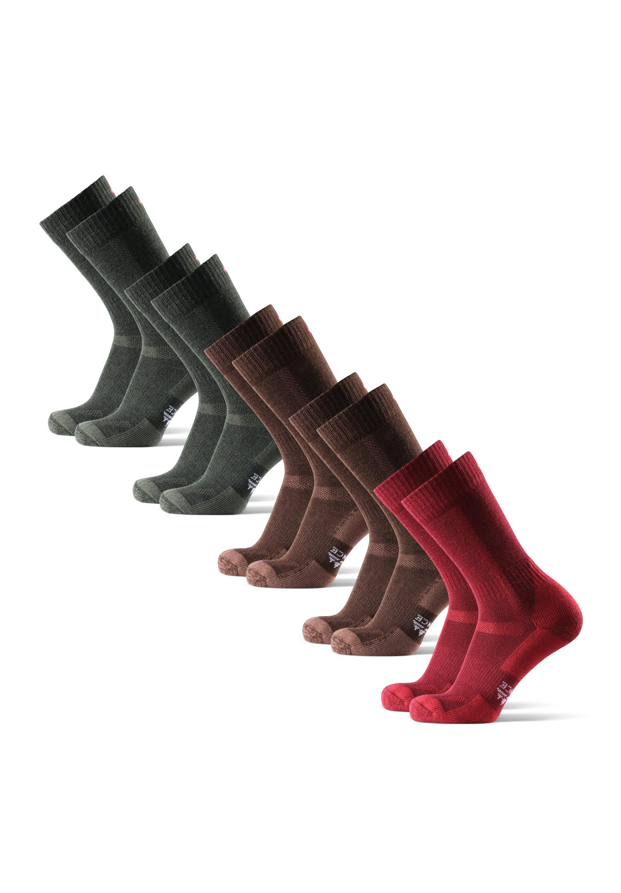 Chaussettes de randonnée 5 paires Laine Mérinos Anti-Ampoules Unisexe 3/5