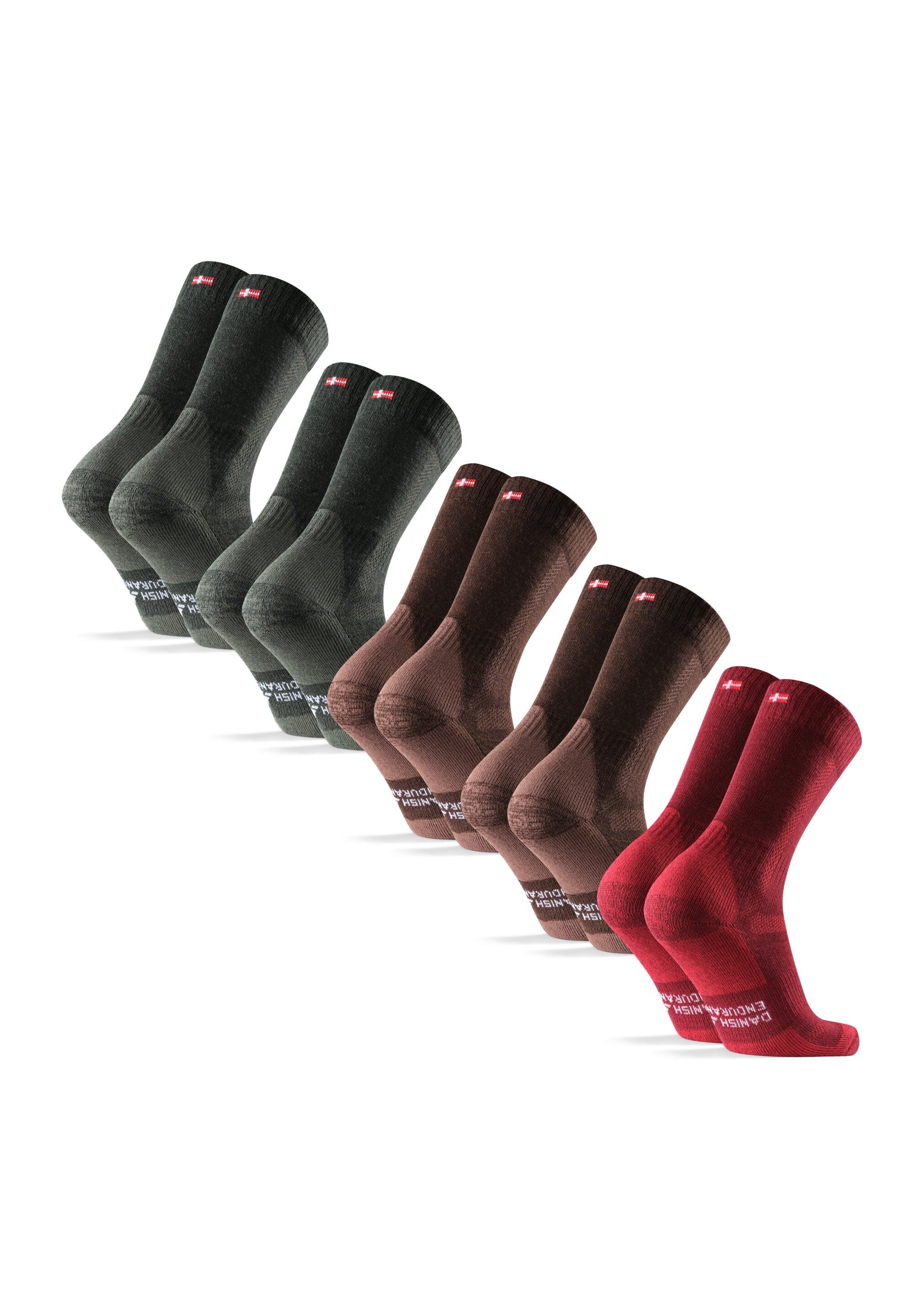 Chaussettes de randonnée 5 paires Laine Mérinos Anti-Ampoules Unisexe 2/5