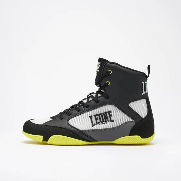 Bota de Boxe Leone1947 PREMIUM Preto e Lima Tamanho 41 2/7
