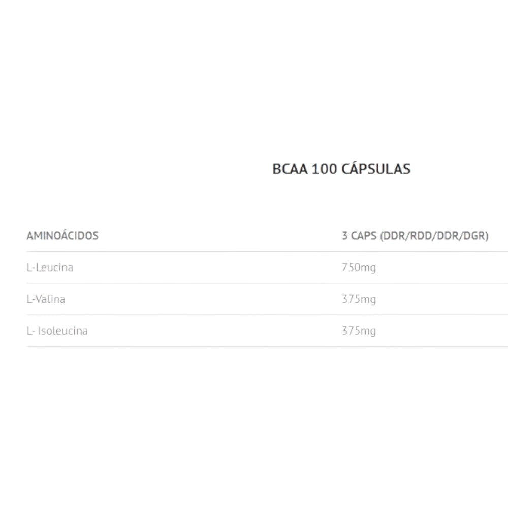 BCAA 500 Mg Fermentación Natural 100 Caps 2/2
