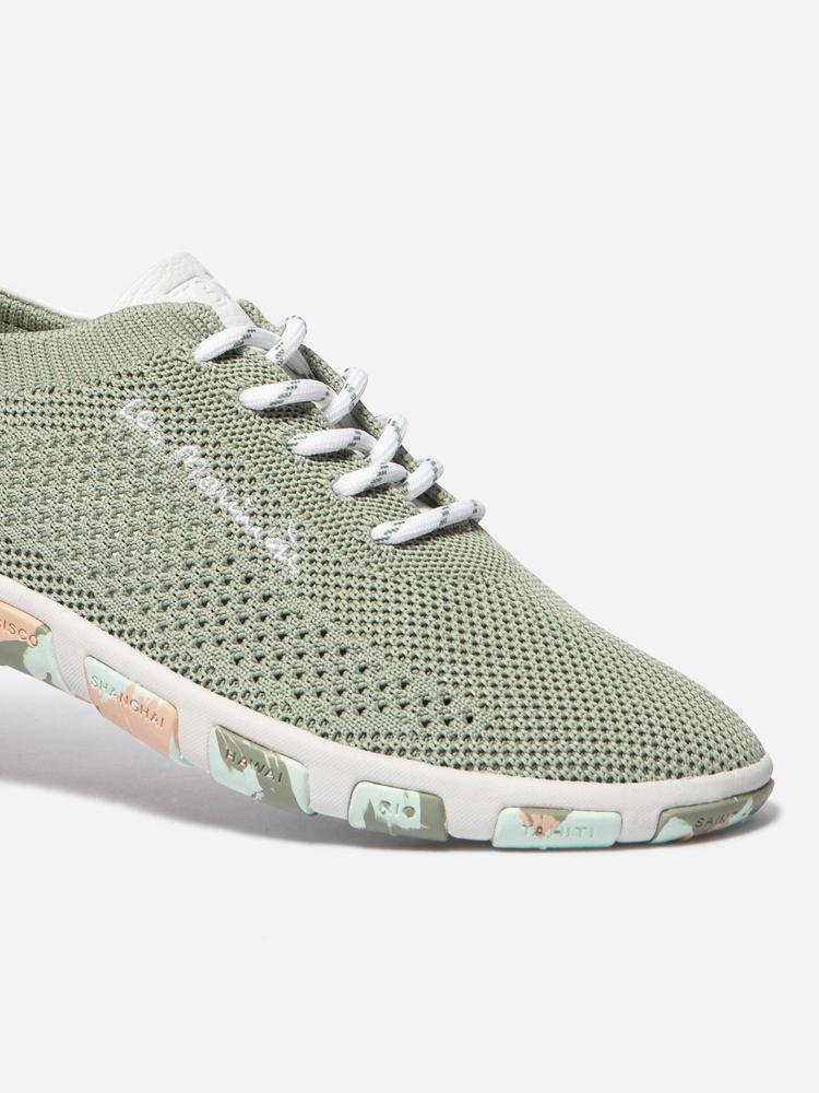 Tennis toile Femme - JAZARIA Argile Pêche Camo 3/5