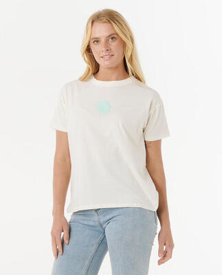 Rip curl icons of surf relaxed tee - shell