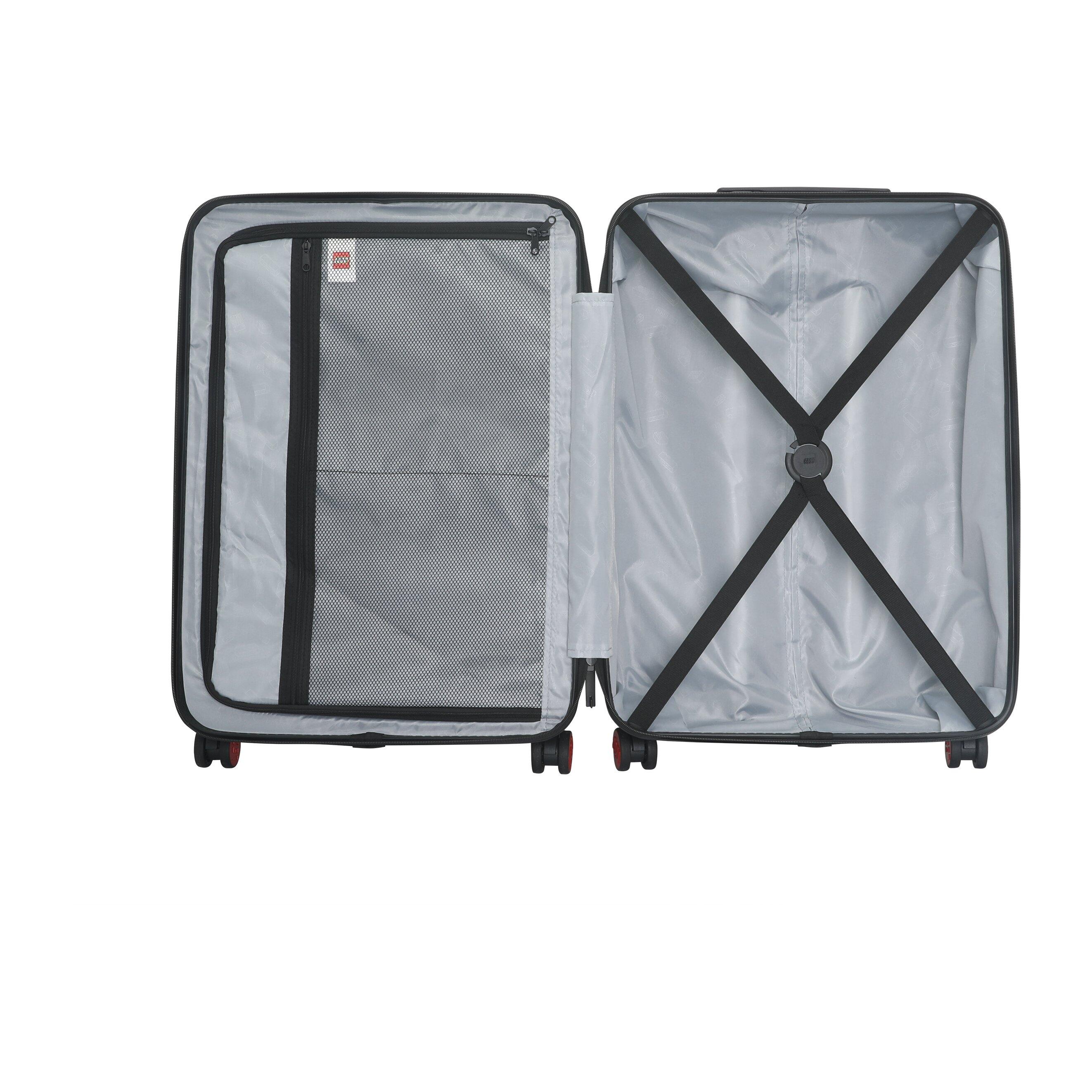 Maleta Trolley LEGO Brick 2X2 Urban 28" Negro Rojo 3/5